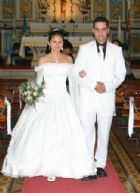 Se casaron por la Iglesia en la Parroquia San Pablo el 3 de julio de 2010