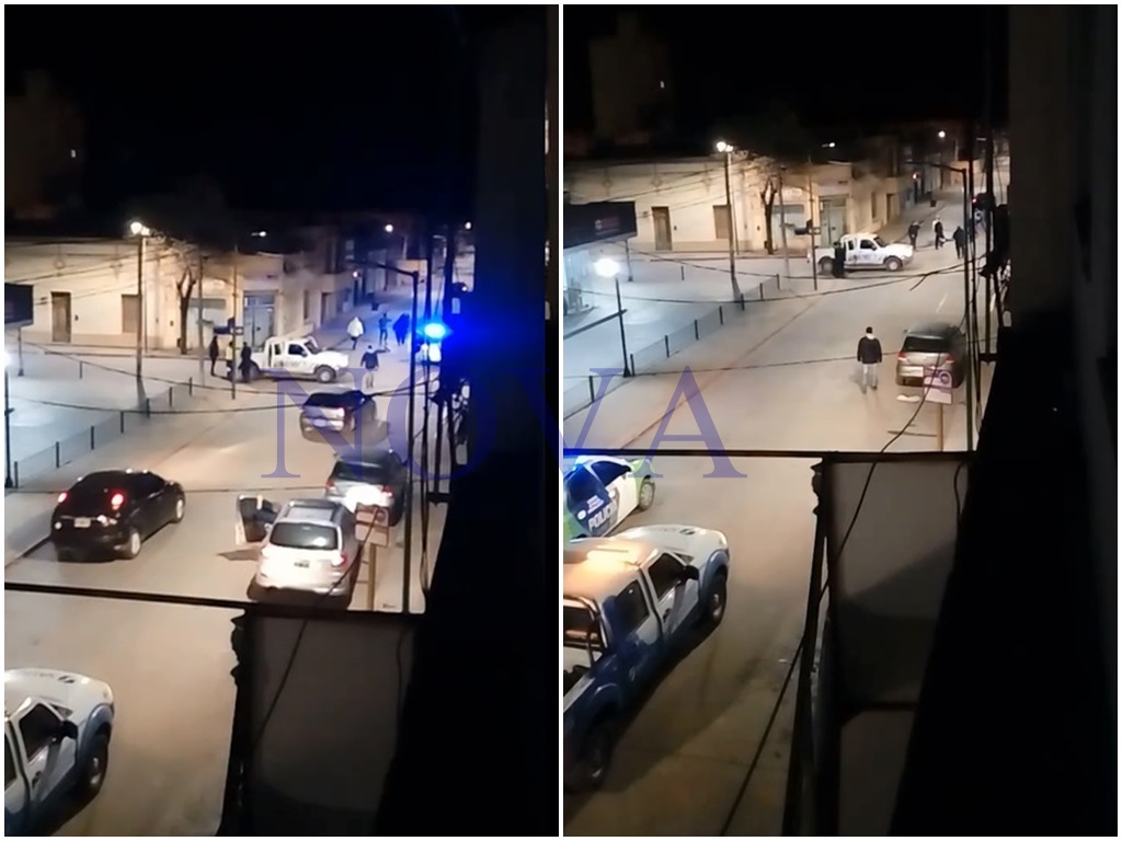 Un extraño episodio sucedió en la ciudad tras una pelea callejera y la posterior intervención de la policía. Por causas que se intentan establecer, varios hombres estaban discutiendo en la vía pública y se tomaron a golpes de puño, por lo que debieron interceder algunos uniformados para separarlos.