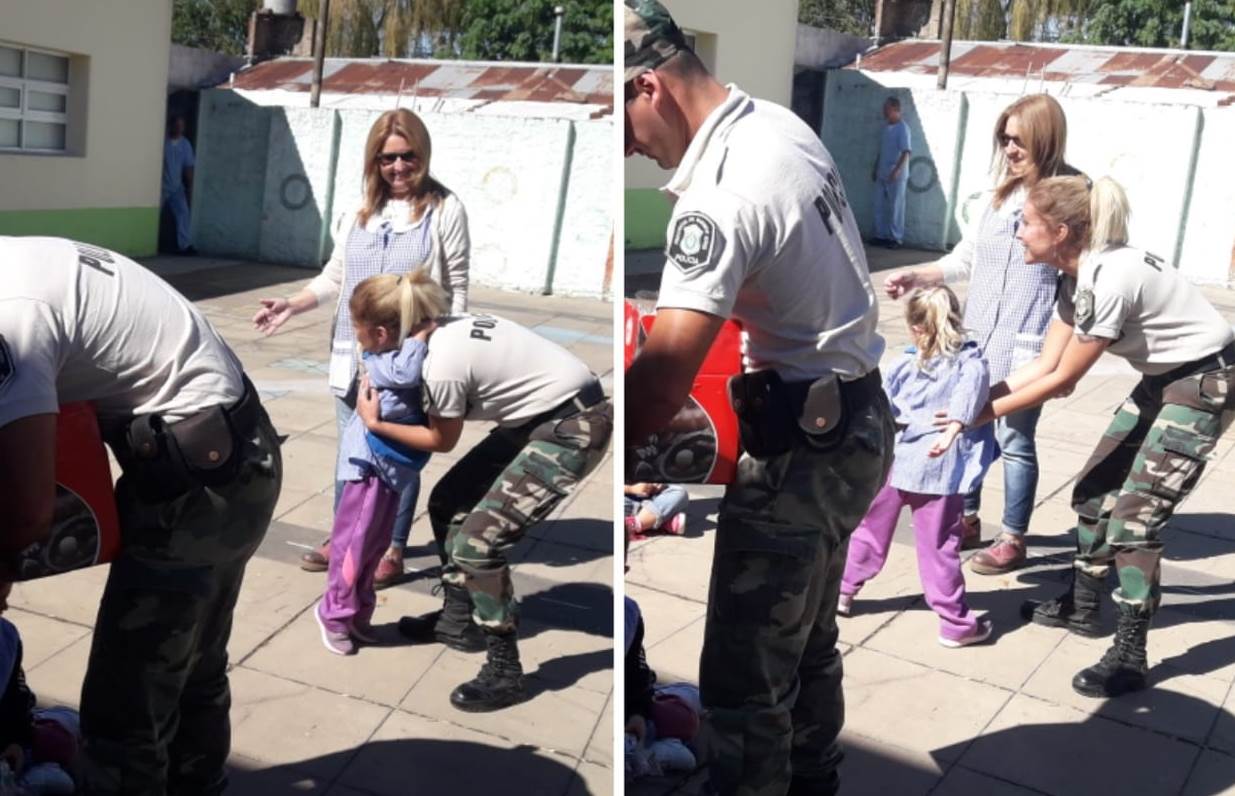Personal policial perteneciente al Comando Prevención Rural Salto, juntamente con el delegado municipal de Arroyo Dulce, se hizo presente en el Jardín de Infantes de la localidad, donde entregaron 95 huevos de Pascua para todos los niños concurrentes al establecimiento.