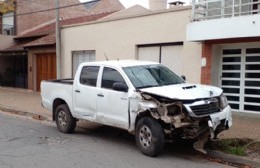 Pudo ser una tragedia: violento accidente en calle Bernardino Esperanza