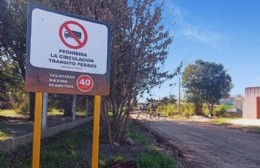 La Municipalidad busca evitar el tránsito pesado en la reciente asfaltada avenida Rebagliatti