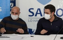 Santiago Fraschina visitó Salto y firmó un convenio con la Municipalidad