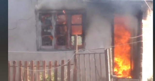 Le prendió fuego la casa a su expareja: Detenido