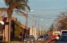 Dos autos chocaron en Moreno y Tacuarí
