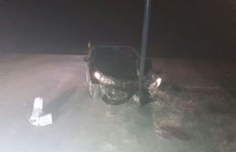 Un auto se chocó una columna en Ruta 31 y Soldado Argentino