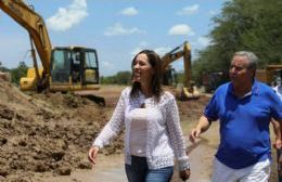 Vidal recorrió obras de infraestructura y vivienda en Salto