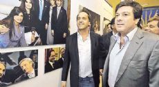 El gobernador Scioli y el vice Mariotto el jueves, en Mar del Plata. Se mostraron juntos pero no conversaron
