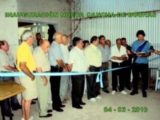Durante la ceremonia en la instalaciones de la Asociaci�n de Jubilados y Pensionados de Salto.