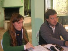 Ana Patriarca y Guillermo Scaraf�a.

