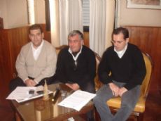 Un pasaje de la rueda de prensa.