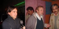 El candidato a diputado de Uni�n PRO Daniel Spadone y el candidato a concejal Edgardo Burgos