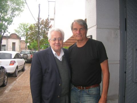 El diputado provincial, Ricardo Vago, y el referente del socialismo local, Alberto Pontoni.
