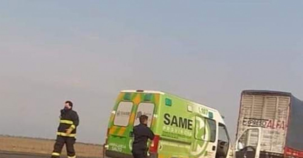 Al lugar acudió una ambulancia del SAME.