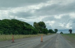 La repavimentación de la Ruta 32, a cinco kilómetros de Arroyo Dulce