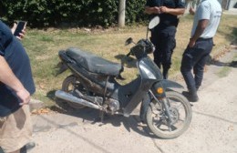 Motociclista herido tras un accidente en Alsina y San Martín