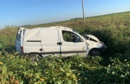 Despistó y volcó en la Ruta 31