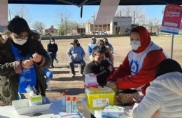 La jornada de inoculación contra el Covid terminó en barrio Valacco con 124 nuevos vacunados