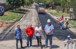 Continúa la obra en la avenida Soldado Argentino