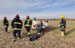 Despiste y vuelco en la Ruta 32