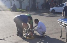 Un hombre cayó de su moto y terminó hospitalizado