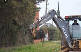 La Municipalidad trabaja en los desagües pluviales para el beneficio de los vecinos