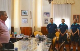 Operativo Sol en Salto: el intendente recibió a cinco nuevos efectivos policiales
