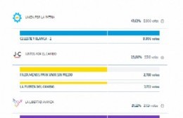 Alessandro se impuso con el 47,63%