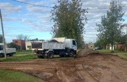 Trabajos en las calles de Barrio Valacco