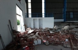 El temporal destruyó el Polo Deportivo Municipal