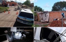 Vientos de más de 100 kilómetros por hora ocasionaron destrozos y caída de árboles