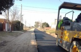 Comenzó la última etapa de pavimentación en calle Rebagliatti