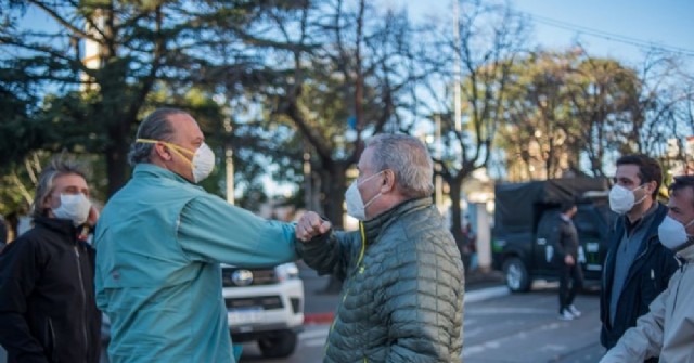 Berni estuvo presente en Salto para controlar la situación de contagio