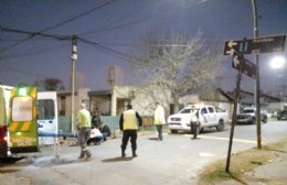 Un ciclista terminó hospitalizado tras caerse de la bicicleta