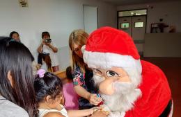 Papá Noel de visita en el Hospital